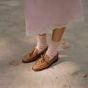 Raphael Flats, glossy caramel OUTLET